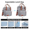 【Icepacks Included】LIWEGHT Expandable Large Lunch Bag 15L Double Deck Lunch Box Leakproof Cooler Bag for Men Women Adults Insulated Lunch Tote Bag with Shoulder Strap