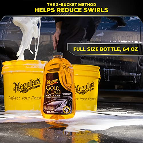 Meguiar's Gold Class Car Wash Shampoo and Conditioner, Large, 64 oz