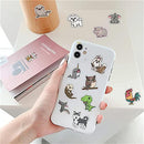 100-Pcs Cute Animal Stickers Cartoon Dog Cat Elephant Fox Frog Panda Mixed Sticker Pack Waterproof Vinyl Decals for Kids Adult Teens Laptop Car Water Bottle Phone Skateboard Guitar Computer Decor