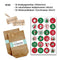 Advent Calendar for Filling – 24 Gift Bags and 24 Number Stickers and Clips – Classic Christmas Motif – for Filling and Crafts – Christmas 2021 – Mini Set No. 15