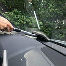 Polyte Pivoting Windshield Glass Cleaning Tool Extendable Aluminum Handle w/3 Premium Microfibre Covers