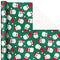 Hallmark Christmas Wrapping Paper for Kids with Cut Lines on Reverse (3 Rolls: 120 Sq. Ft. Ttl.) Multicultural Santa Claus"Merry Christmas" in Red, Green and Yellow Tri-Pack Red, Green, Yellow, Black, White 0005JXW1207