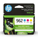 HP 962 Cyan, Magenta, Yellow Ink Cartridges (3 Count -Pack of 1) | Works with HP OfficeJet 9010 Series, HP OfficeJet Pro 9010, 9020 Series | Eligible for Instant Ink | 3YP00AN