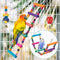 Bird Parakeet Toys,11 Pcs Swing Hanging Standing Chewing Toy Hammock Climbing Ladder Bird Cage Colorful Toys Suitable for Budgerigar, Parakeet, Conure, Cockatiel, Mynah, Love Birds, Finches