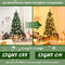 1.5m/1.8m/2.1m Christmas Tree, Hinged Artificial Christmas Tree w/ 150/250/350 LED Lights, 408/498/724 Tips, Red Berries & Brown Pine Cones, Festival Decoration Tree, Perfect for Indoor & Outdoor Applications (2.1M)