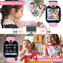 Kids Smart Watch for Boys Girls-Kids Phone Smartwatch with Calls 14 Games S0S Camera Video Music Player Clock Calculator Flashlight Touch Screen Children Smart Watch Gifts for Kids Age 4-12 (Pink)