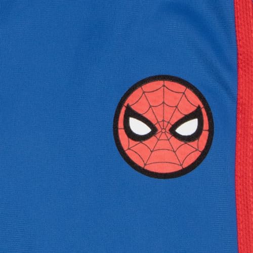 Marvel Spider-Man Graphics Boys 3-Piece Set - Short Sleeve T-Shirt, Shorts, & Pants 3-Pack Bundle Set for Kids and Toddlers, Red/Blue, 4