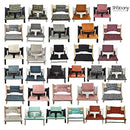 Shabany® High Chair Seat Cushion 100% Organic Cotton Classic Cushion Seat Cover High Chair Cushion 2-Piece Suitable for Stokke Tripp Trapp Children's High Chair Machine Washable Easy Attachment (Dances)