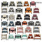 Shabany® High Chair Seat Cushion 100% Organic Cotton Classic Cushion Seat Cover High Chair Cushion 2-Piece Suitable for Stokke Tripp Trapp Children's High Chair Machine Washable Easy Attachment (Dances)