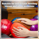 3 Pcs Bowling Ball Shammy Towel Dual Sides Leather Bowling Towel Bowling Ball Towel Bowling Accessories Cleaning Pad for Bowling Ball (Black Gray, Brown,7 x 5 Inches)