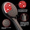 Azure's Premium High Pressure 5-Mode Self Cleaning Handheld Shower Head - Enjoy a Multifunctional Water Saving Hand held System with Descaling Technology - ABS - WELS & Watermark - Matt Black