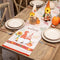 Fall Decoration Linen Table Runner, Fall Harvest Vintage Kitchen Dining Table Decoration for Indoor Outdoor Home Party (Fall 72x13 ZR)