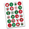 Advent Calendar for Filling – 24 Gift Bags and 24 Number Stickers and Clips – Classic Christmas Motif – for Filling and Crafts – Christmas 2021 – Mini Set No. 15