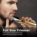 Hair Clipper Beard Trimmer Kit for Men, Cordless Shaver Razor Beard & Mustache Trimmer Rechargeable Men Haircut Grooming Kit