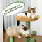PAWZ Road Cat Tree Cactus Cat Tower with Sisal Covered Scratching Post, Cozy Condo, Plush Perches and Fluffy Balls for Indoor Cats 83.5cm