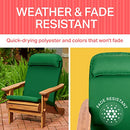 Plant Theatre Adirondack Chair Cushion - High Back Patio Chair Cushion for Outdoor Furniture - Outdoor Chair Cushions for Rocking Chairs, Front Porch, Yard and Lawn Furniture - 49" x 22" Navy Blue