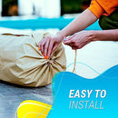 Pool Covers for Inground Pools, Pools Reel up to 20FT, Heavy Duty Waterproof Solar Blanket Cover for Pool