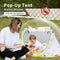 STLOVe Travel Cot Foldable Pop Up Portable Ultralight Weight Baby Beach Tent Infant Crib Mosquito Net Travel Bed Include Blanket Prevent Urine Penetration Peach Skin Velvet 111 * 68.5 * 49cm Yellow