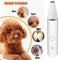 Dog Clipper Dog Grooming Kit with 4 Cutter Head and 4 Guide Combs, Dog Nail Grinder Dog Nail Trimmers, Electric Quiet, USB Rechargeable, Trimming Dog's Hair Around Paws, Eyes, Ears, Face, Rump