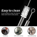 BOROLA Drinking Straw Cleaning Brush Kit, Nylon Bristles(10 Different Size, White)