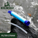 Kiliroo Outdoor Water Filter Straw, Personal Water Filtration, Emergency Survival Gear, Water Purifier for Camping, Hiking, Climbing, Backpacking, Long-Lasting Up to 1500L Water