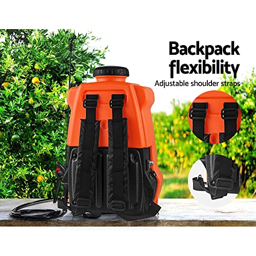 SeeSa 20L Electric Backpack Sprayer 12V Rechargeable Farm Garden Pump Spray Weed Battery Powered Backpack Sprayer for Lawn and Garden, Weeds, Fertilizer