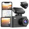WOLFBOX 4K Dash Cam Built-in WiFi GPS Dashboard Camera Front 4K/2.5K and Rear 1080P Dual Car Recorder, Mini Security DashCam with 2.45" LCD, 170° Wide Angle, Support 128GB Max