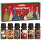 SALKING Christmas Fragrance Oils, Premium Essential Oil for Diffuser, Scented Oil Gift Set for Soap Candle Making - Christmas Wreath, Apple Cinnamon, Gingerbread, Candy Cane, Christmas Pudding, Eggnog