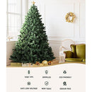 Jingle Jollys Christmas Tree 2.1m Prelit 3000 LED Lights Xmas Trees, Decorations Holiday Party Gift Home Garden Store Decor, 7ft 1250 Tips 8 Light Modes Simple Assembly 210cm