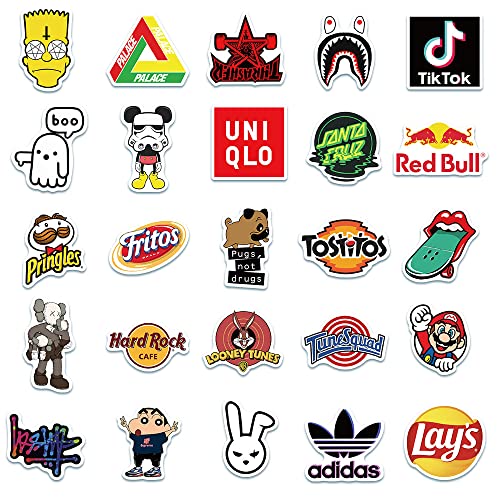 100Pack Cool Street Fashion Stickers Aesthetic Graffiti Sticker Packs, for Teens Kids Girls and Boys, Perfect for Car Motorcycle Bicycle Skateboard Luggage Decal Graffiti Patches