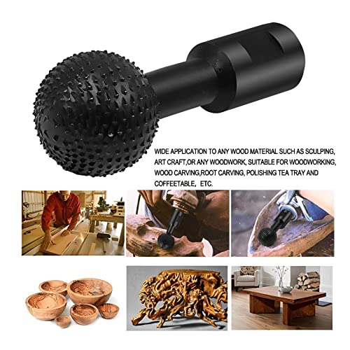 Sphere Rotary Burr, Wood Carving Power Tools Attachment, Ball Gouge Angle Grinder Attachments Power Carving Tools for Wood Carving Grinding Polishing Engraving