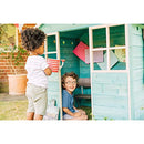 Garden Hut Wooden Cubby House - Teal