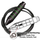 ZELFVER Skipping Rope, 100% Tangle Free Jump Rope with Dual Ball Bearings, Ideal for Aerobic Exercise Like Speed Training, Endurance Training and Gym Fitness - 2 Pack