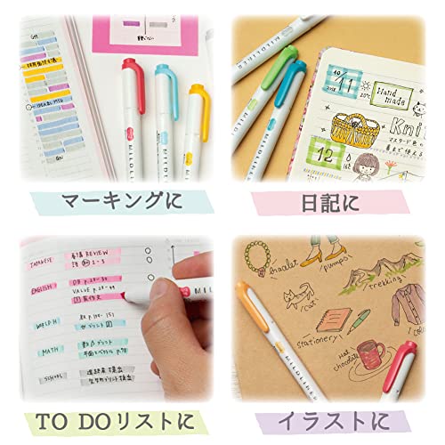Zebra WKT7-5C-NC-N Highlighter, Mild Color, NC5 Colors