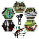 Hammock Hanging kit,360°Rotating 1200 lb Capacity Heavy Duty,Hanger & Swing Hook Snap for Concrete Wood,Hammock,Veranda Seat,Chair,Swing Sets,Yoga and Gym（Without Chain ）