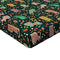Ambesonne Cats Fitted Sheet, Design of Nocturnal Theme Happy Cats and Fishes on Kittens Tummy, Soft Decorative Fabric Bedding All-Round Elastic Pocket, Twin Size, Black Orange