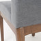 Christopher Knight Home Kwame Fabric/Walnut Finish Dining Chairs, 2-Pcs Set, Dark Grey