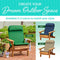 Plant Theatre Adirondack Chair Cushion - High Back Patio Chair Cushion for Outdoor Furniture - Outdoor Chair Cushions for Rocking Chairs, Front Porch, Yard and Lawn Furniture - 49" x 22" Navy Blue