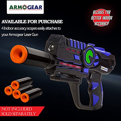 Infrared Laser Tag Guns and Vests - Laser Battle Mega Pack Set of 4 - Infrared 0.9mW