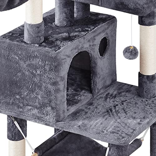 Yaheetech 73inch Cat Tree, Cat Stand Furniture with Scratching Posts Perches Hammock as Indoor Kittens Activity Center