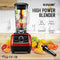Maxkon 2200W High-Speed Blender, 2L Jug Smoothie Maker Food Mixers Juicer,Red