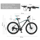 FITTOO Xspace 29'' Unisex Mountain Bike - 24 Speed - Aluminum Frame - Lightweight - 4 Colour Options (Blue/Black)