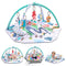 Timkos Baby Play Mat, Baby Gyms & Play Mats with Early Development Baby Toys, Infant Activity Play Mat with Tummy Time Pillow, High Contrast Toys & Self-Discovery Mirror,