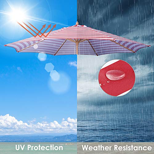 Yescom 13 Ft Patio Umbrella Replacement Canopy Market Table Top Outdoor Sunshade Cover