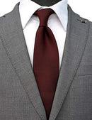 ZENXUS Extra Long Ties for Men Big and Tall, 63 or 70 inch Long Neckties 4-Pack, Black/Burgundy/Navy/Gray, XX-Large