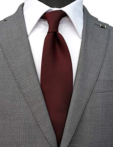 ZENXUS Extra Long Ties for Men Big and Tall, 63 or 70 inch Long Neckties 4-Pack, Black/Burgundy/Navy/Gray, XX-Large