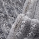 330GSM Fleece Blanket Super Soft Cozy Throw Blanket，Warm Lightweight Plush Fuzzy Cozy Soft Blankets and Throws for Sofa, Chair, Couch, Camping, Travel (Grey 150X200cm)