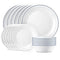 Corelle Vitrelle Dinnerware Set, Caspin Lace (18-Piece Set)