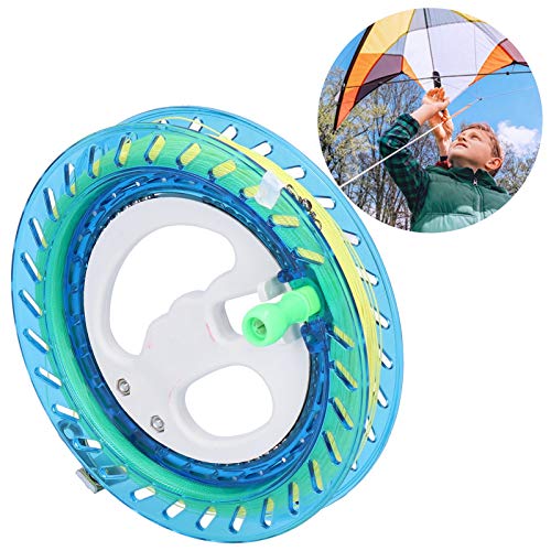 Kite Reel with 200 Meter Line, 656.2ft Blue Exquisite Kite Reel, for Kite Lovers Kites Outdoor Flying Kites