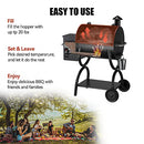 Z GRILLS ZPG-550B2 Upgrade Wood Pellet Grill & Smoker, 8 in 1 BBQ Grill Auto Temperature Control, 553 sq in Cooking Area